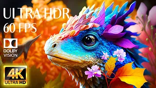 4K HDR 60fps Dolby Vision with Animal Sounds & Calming Music (Colorful Dynamic) #17