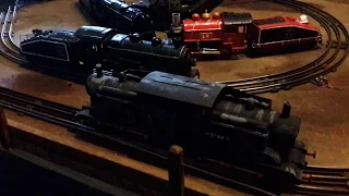 O gauge double fairlie locomotive run.
