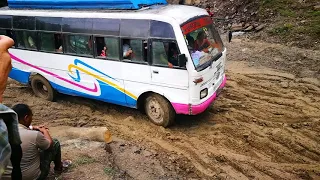 Driving Bus on the Muddy road