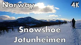 Snow-shoe Tour on Hinseterkampen (Jotunheimen, Norway) 4K