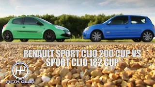 Renault Sport Clio 200 Cup VS Sport Clio 182 Cup | Fifth Gear Classic