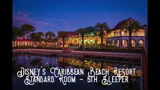 Disney’s Caribbean Beach Resort Standard 5th Sleeper Room