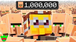 1 MILHÃO de Aldeões Zeraram o MINECRAFT! | Laff (Dublado) #minecraft #aquaritis