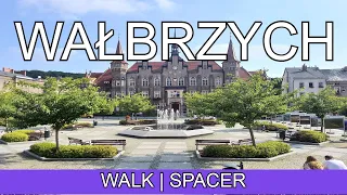 Wałbrzych - Poland, walking in Wałbrzych | 4K