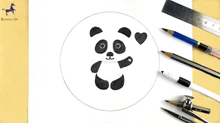 How to Draw a panda | como desenhar um panda | como dibujar un panda | dessin de panda | رسم الباندا