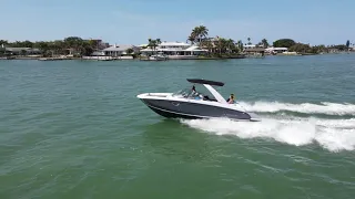 2021 Regal 26 FasDeck cruising 4k DJI Mavic Air 2 boat chase Drone footage