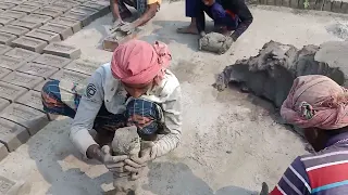 TRADITIONAL MUD BRICK MAKING PROCESS IN BANGLADESH,