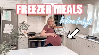 10 EASY FREEZER MEALS BEFORE BABY! FREEZER MEAL PREP POSTPARTUM FREEZER MEALS! // Rachel K