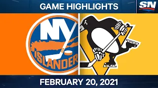 NHL Game Highlights| Islanders vs. Penguins – Feb. 20, 2021