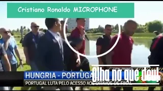 Cristiano Ronaldo - Lança Microfone em um lago | EURO 2016 | Olha no que deu!