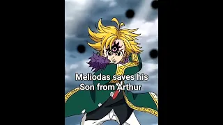 Meli sacrifices himself for his son #sevendeadlysins #anime #fourknightsoftheapocalypse #animeedit