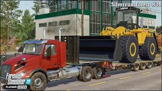 Forestry & Farming in Silverrun Forest Ep.34🔹Continuing To Deforest a Location For Buildings🔹FS 22