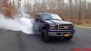 Cummins, Duramax & Powerstroke Rolling Coal Diesel Compilation Part 10