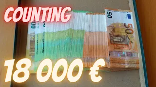 COUNTING 18 000 REAL EURO !!!