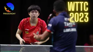 Wang Chuqin's backhand technique 2023