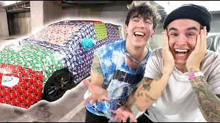 EPIC Wrapping CAR PRANK on KIAN LAWLEY!! (Payback!)