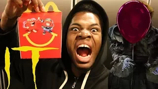 ORDERING THE "IT" HAPPY MEAL *PENNYWISE POISONED MY FOOD* OMG!!!!