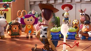 Toy Story 4 - Woody introduces Forky to the gang