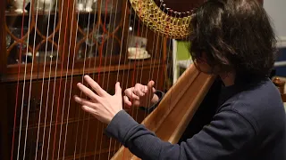 Justin Epstein plays Siciliano by Johann Sebastian Bach (Harp)