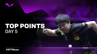 Top Points of Day 5 presented by Shuijingfang | #WTTChampions Macao 2022