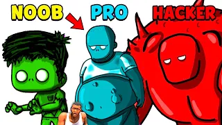 NOOB vs PRO vs HACKER in ZOMBIE APOCALYPSE with SHINCHAN CHOP