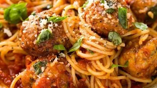 Chicken Meatballs Spaghetti 🍝 | 10 Minutes Dinner Recipe 2023