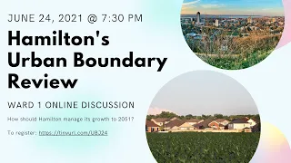 Urban Boundary Survey - A Ward 1 Discussion (June 24, 2021)