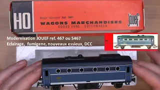 Fourgon chaudière Jouef digitalisé (proto2) (vert SNCF)