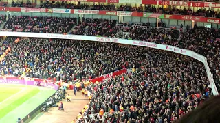 Sheffield United Fans Away at Arsenal in the Premier League January 18th 2020