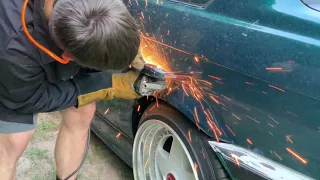 E36 over fender install