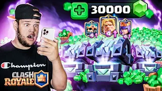 Clash Royale: GASTEI 30 MIL GEMAS EM BAÚS UPANDO CARTAS  ‹ EduKof Games ›