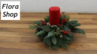 Adventsgestecke für den 1. Advent selber machen ❁ Weihnachtsdeko ❁ Deko Ideen mit Flora-Shop