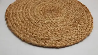 Jute Plain Braided Round Placemat 14 inches