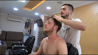 ASMR Young Turkish Barber By Tunahan Head,Face,Body,Back,Neck and Arm Massage