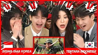 [Reaksi] Siswa Korea Shock Lihat Pasukan Khusus Indonesia 🇮🇩🇰🇷 | KOPASSUS | TNI | Reaction