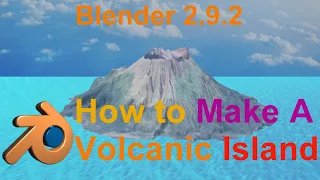 Blender 2.9.2 How to make a volcanic island as a terrain in Blender
