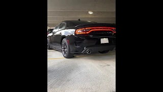 Dodge Charger Scat Pack Cold Start in Garage Stock Exhaust