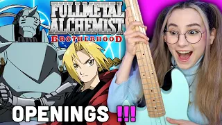 SINGER REACTS to FULLMETAL ALCHEMIST BROTHERHOOD Openings (1-5) | First Time Musician Reaction