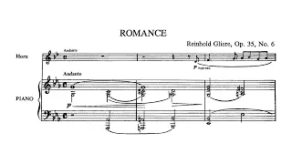 [Score] Glière - 4 Pieces for horn and piano (extract from Op. 35)