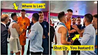 😱 Aguero Telling Weghorst To Shut up !!  | Heated Moments Between Weghorst & Argentinian Player's