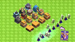 Super Witch vs Every Town Hall | Clash of Clans