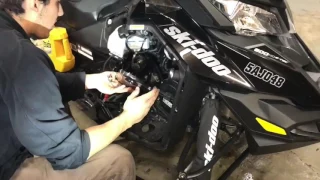 How to change your chain case oil in a 600-800 etec skidoo