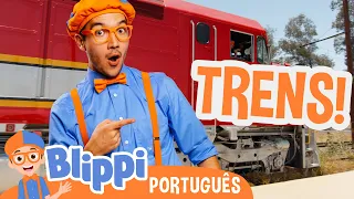 Blippi Passeia de Trem! | Episódio Completo | Blippi em Português | Vídeos Educativos para Crianças