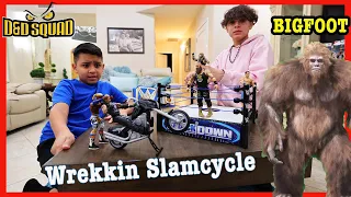 BIGFOOT TOOK OUR WWE WREKKIN SLAMCYCLE | D&D SQUAD