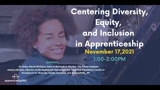 National Apprenticeship Week 2021: Centering Diversity, Equity & Inclusion in Apprenticeship