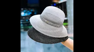 Женские летние шапки, модная соломенная шляпа, солнцезащитные шляпы для женщин, шляпа с широкими