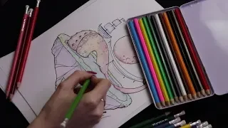 Relaxing Colouring and Whispering (ASMR)