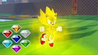 SONIC DREAM ENGINE REFRESH *How To Get ALL Chaos Emeralds, Red Star Rings and Badges* Roblox