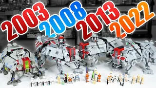 LEGO Star Wars AT-TE Comparison! (4482, 7675, 75019, 75337 | 2003, 2008, 2013, 2022)