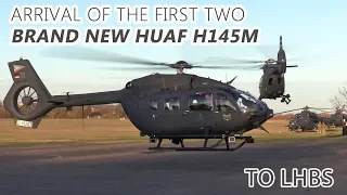 01; 02 - Arrival of the first two HuAF H145M helicopters to LHBS